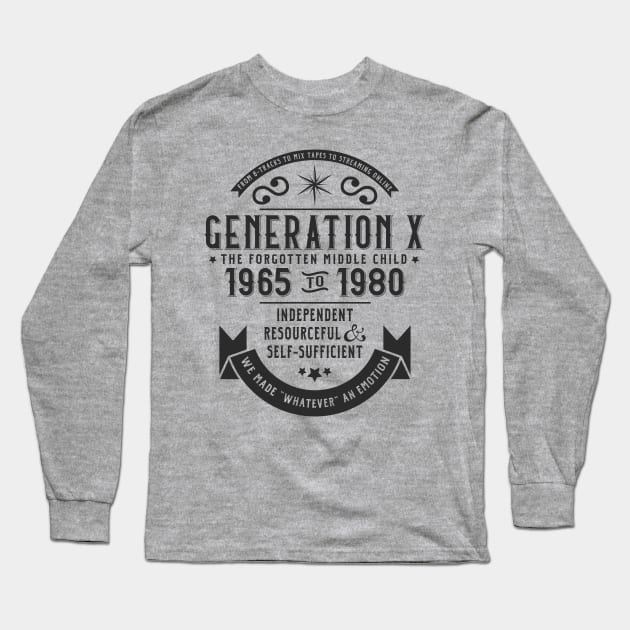 Generation X: The Middle Child Long Sleeve T-Shirt by machmigo